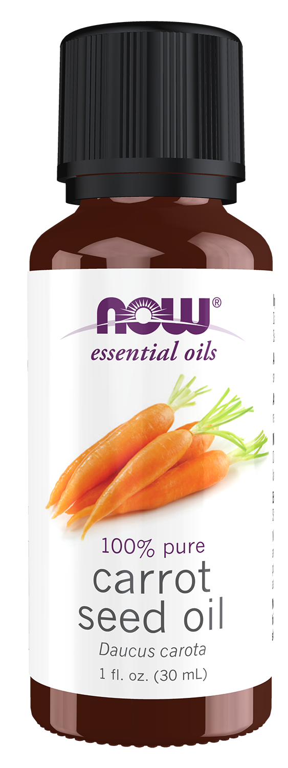 NOW Essential Oils, Carrot Seed Oil, Undiluted, Steam Distilled, 1 fl. oz