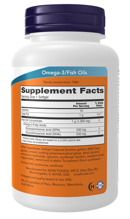 NOW Supplements, Ultra Omega-3 Molecularly Distilled, 90 Softgels