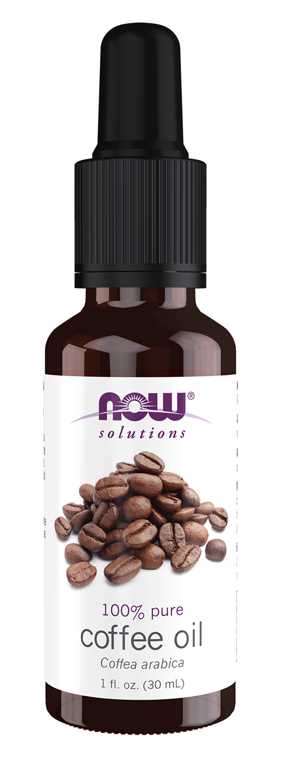 NOW Solutions, Coffee Oil, Undiluted, Cold Pressed, with Dropper, 1 fl. oz
