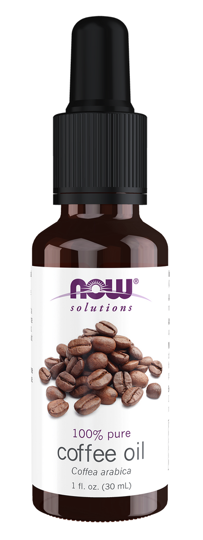 NOW Solutions, Coffee Oil, Undiluted, Cold Pressed, with Dropper, 1 fl. oz