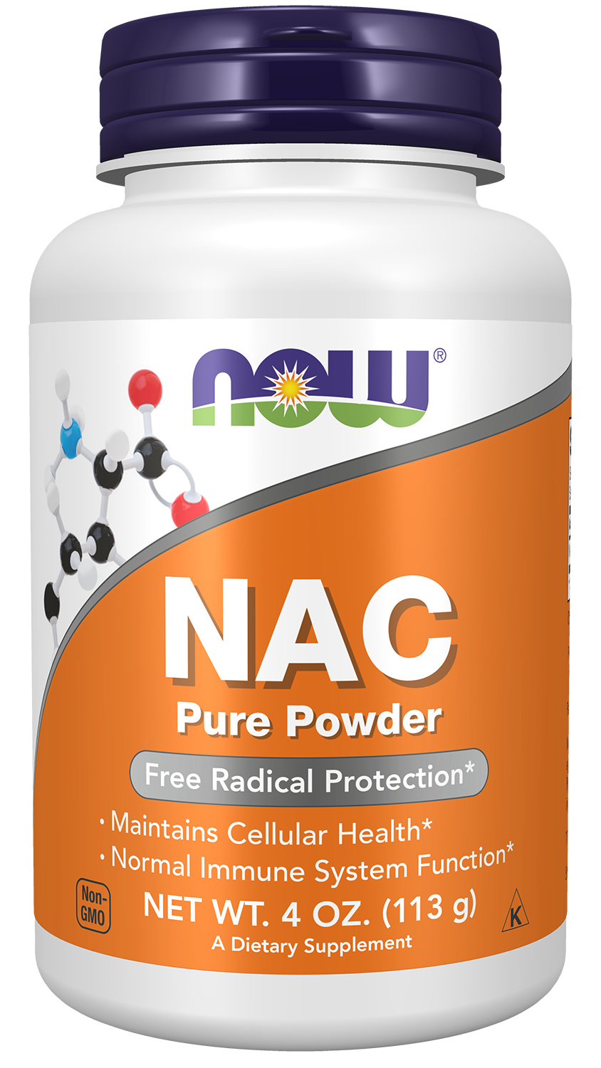 NOW Supplements, NAC 600 mg Pure Powder, Immune System Function* 4 oz