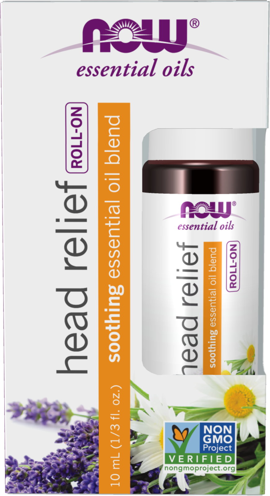 NOW Essential Oils, Head Relief Soothing Roll-On,  10 mL