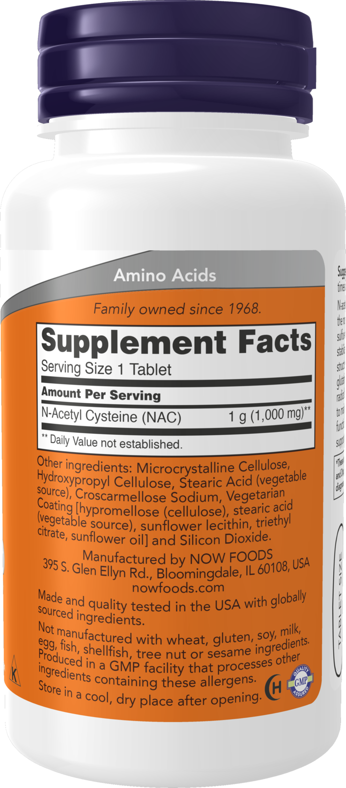 NOW Supplements, NAC 1,000 mg, Free Radical Protection*, 60 Tablets