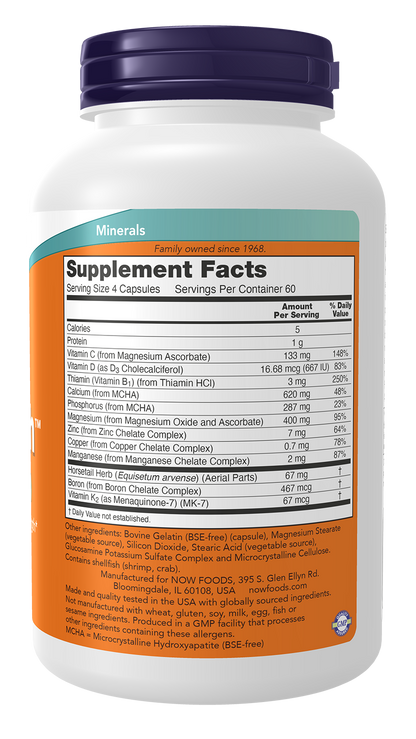 NOW Supplements, Bone Strength™ Microcrystalline Hydroxyapatite, 240 Caps