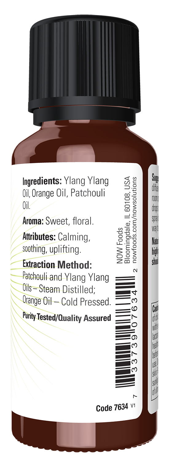 NOW Essential Oils, Peace, Love and Flowers, Sweet Floral Blend, 1 fl. oz