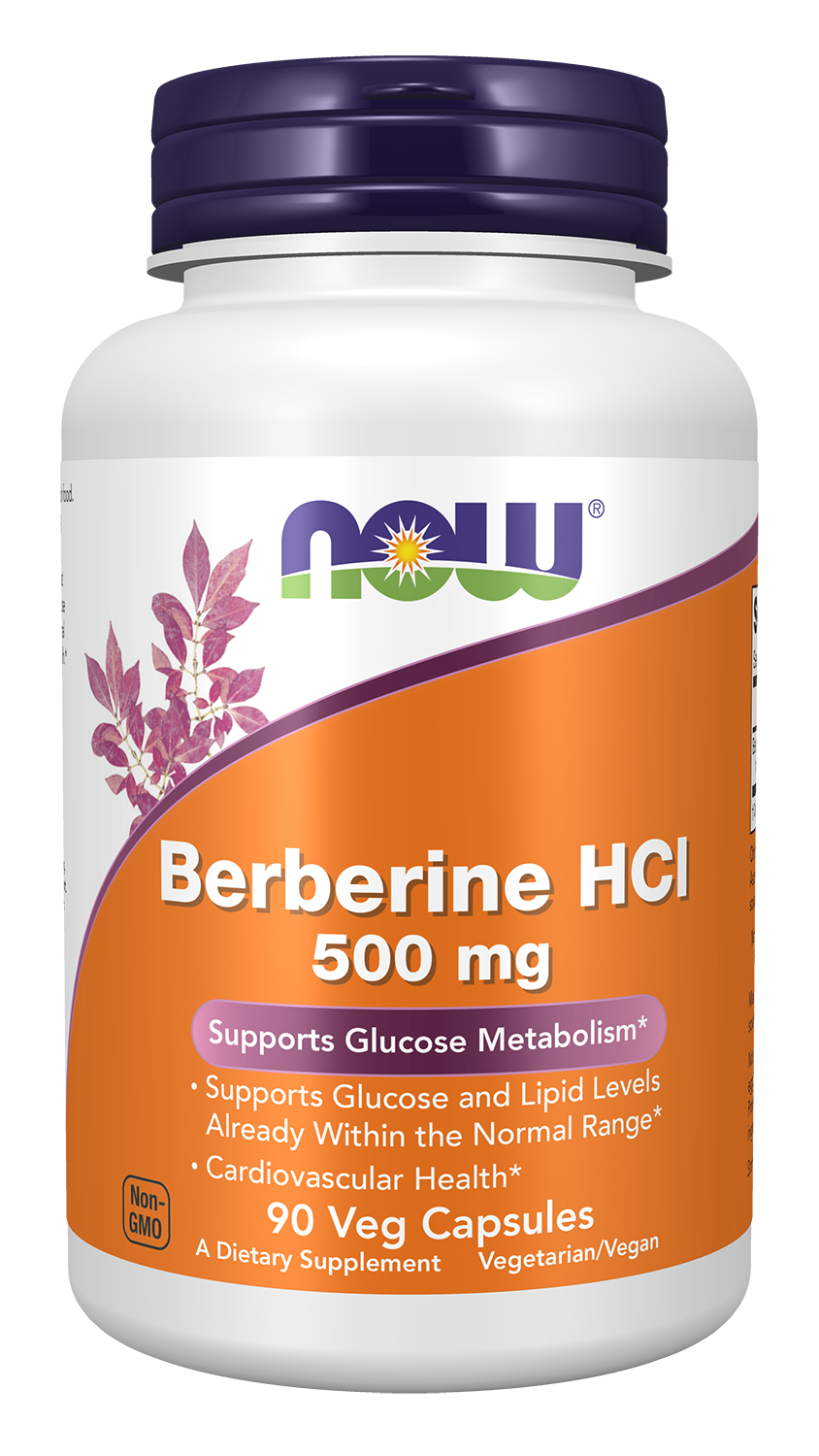 NOW Supplements, Berberine HCL 500 mg, Supports Glucose Metabolism*, 90 Veg Capsules