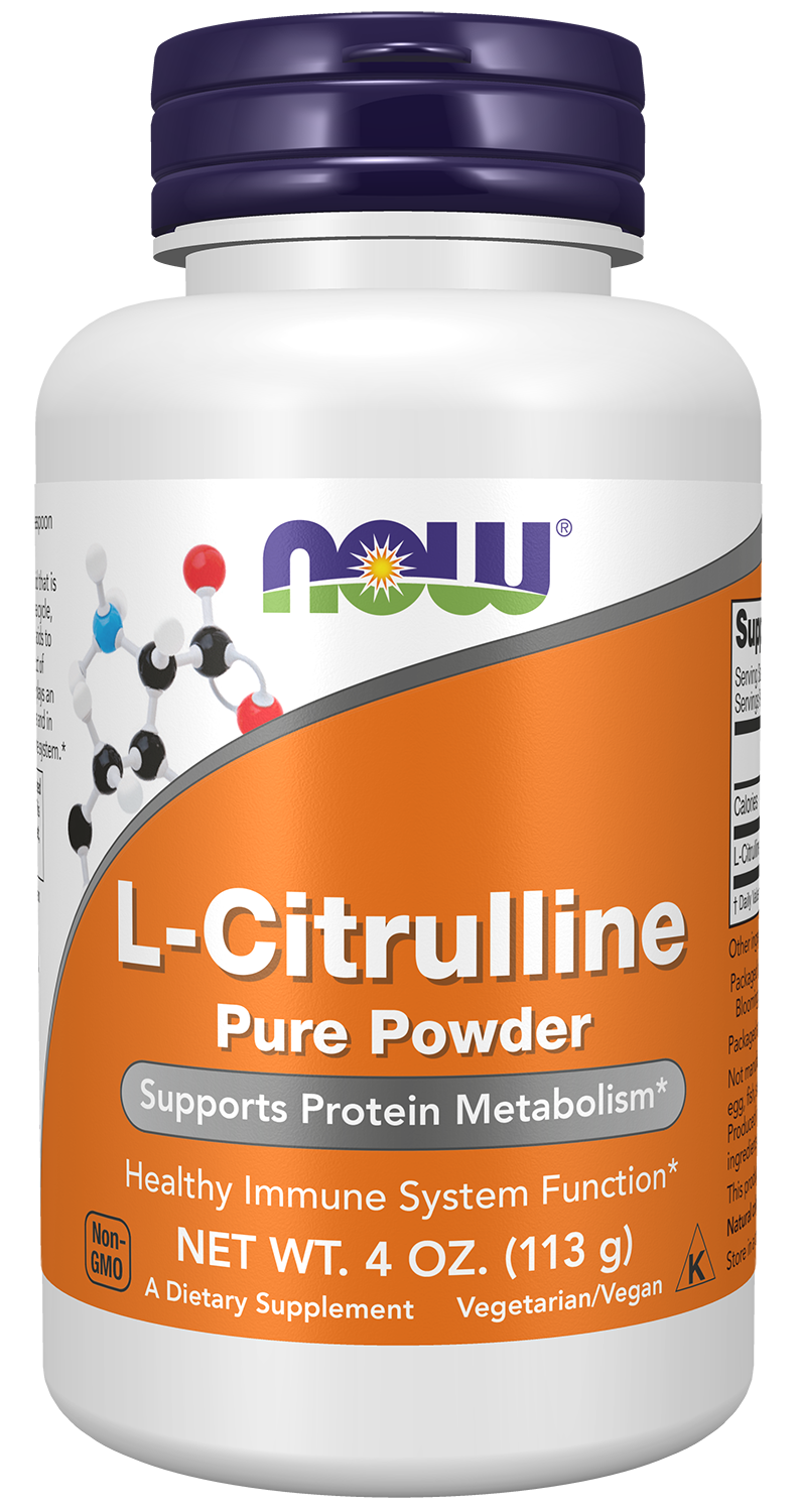 NOW Supplements, L-Citrulline Pure Powder, 4-oz