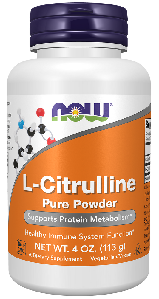 NOW Supplements, L-Citrulline Pure Powder, 4-oz