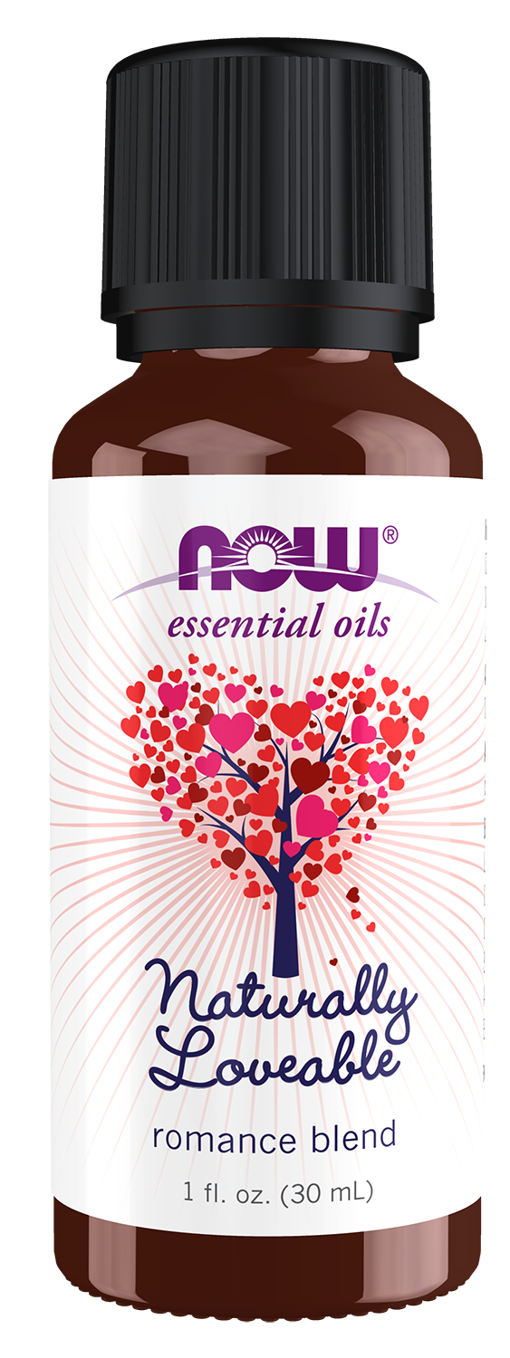 NOW Essential Oils, Naturally Loveable Oil Blend, Undiluted Blend, 1 fl. oz