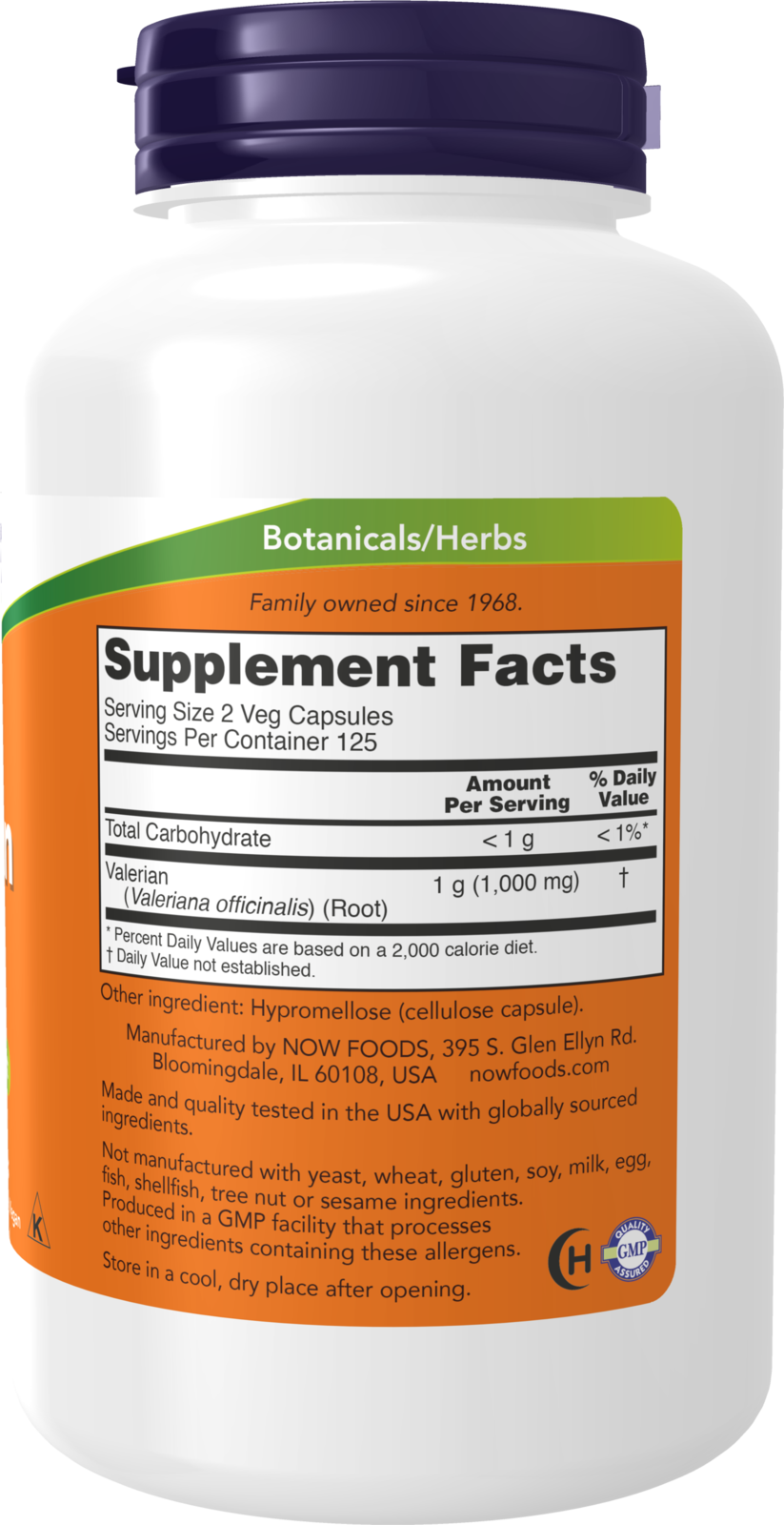 NOW Supplements, Valerian Root (Valeriana officinalis) 500 mg, 250 Veg Caps