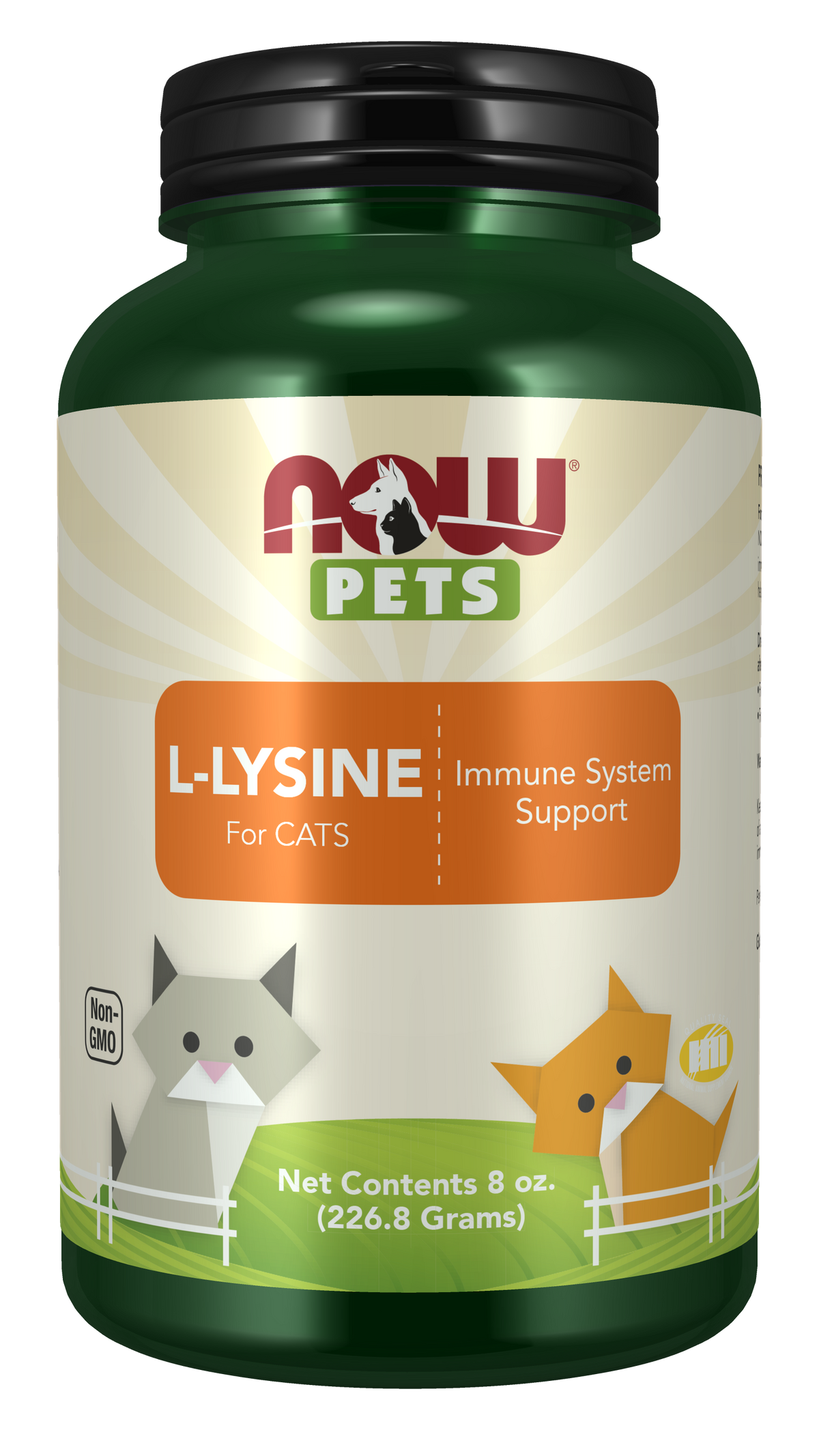 NOW Pet Health, L-Lysine Supplement, Powder, For Cats, 8-Ounce
