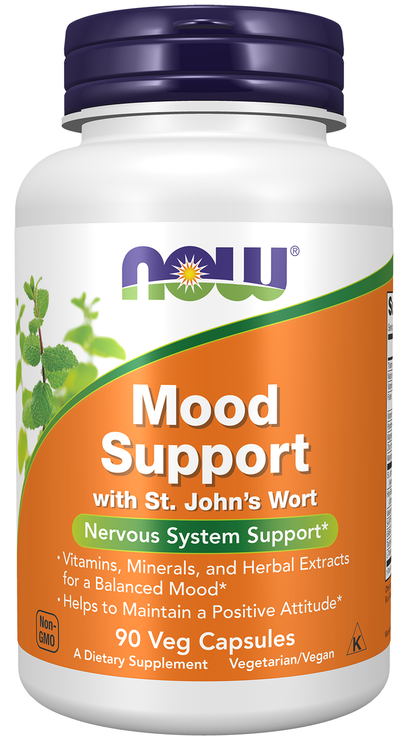 NOW Supplements, Mood Support with St. John's Wort, 90 Veg Caps