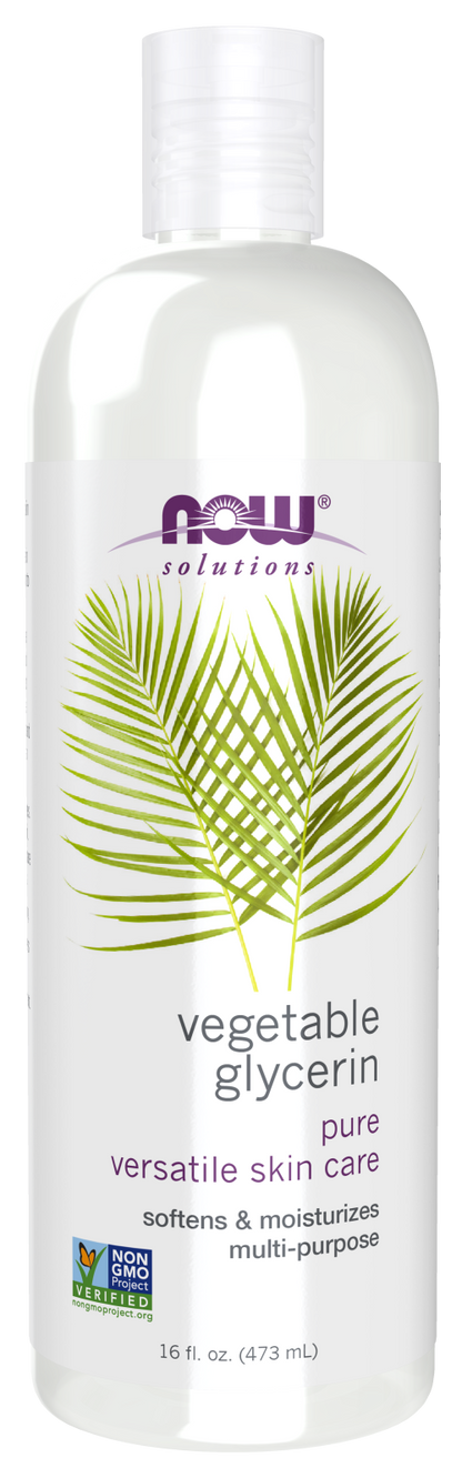 NOW Solutions, Vegetable Glycerin, Multi-Purpose Skin Care, 16 fl. oz