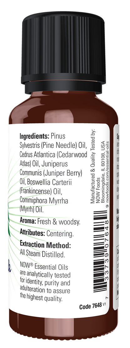 NOW Essential Oils, Woodland Walk Oil Blend, Steam Distilled, 1 fl. oz