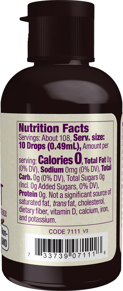 NOW Foods, Organic Liquid Monk Fruit, Vanilla, Zero-Calorie, 1.8  fl. oz