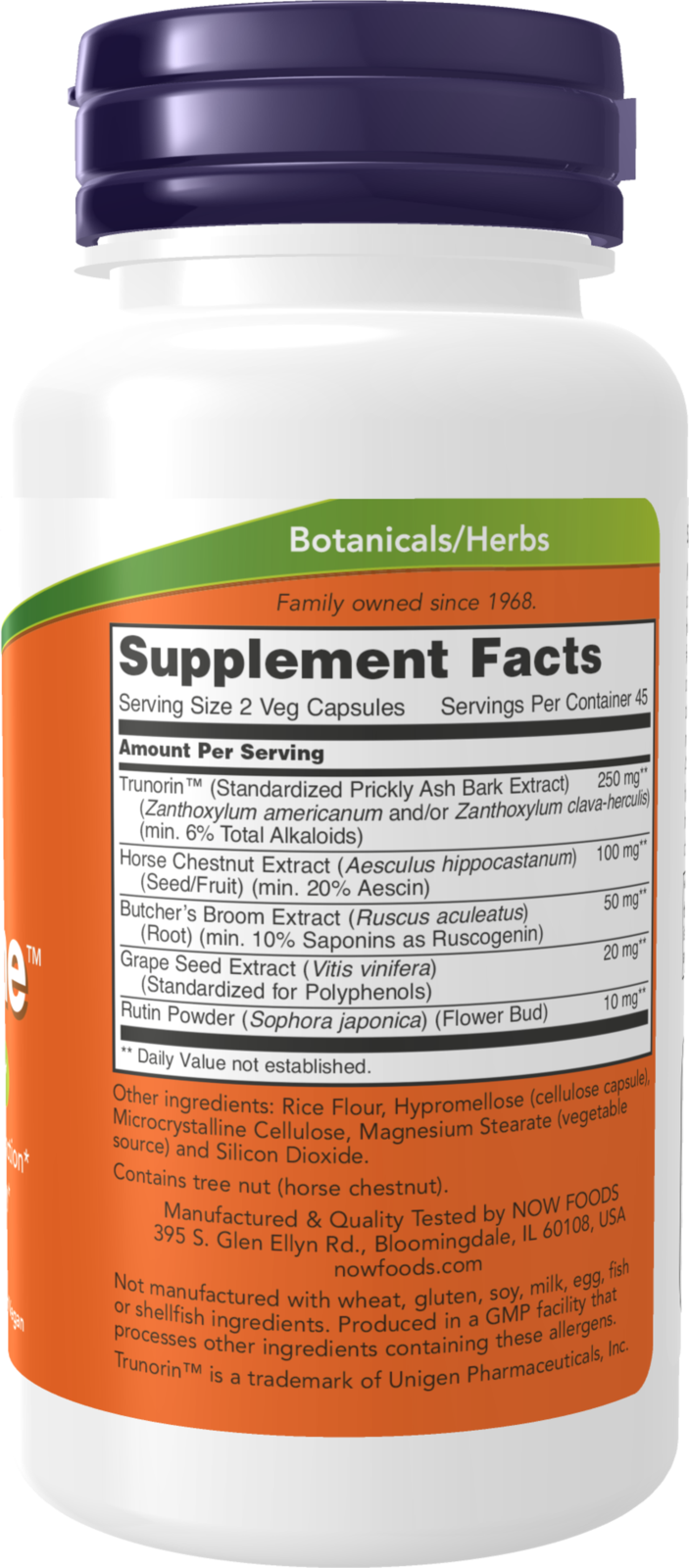 NOW Supplements, Vein Supreme™, Circulatory Support*, 90 Veg Caps