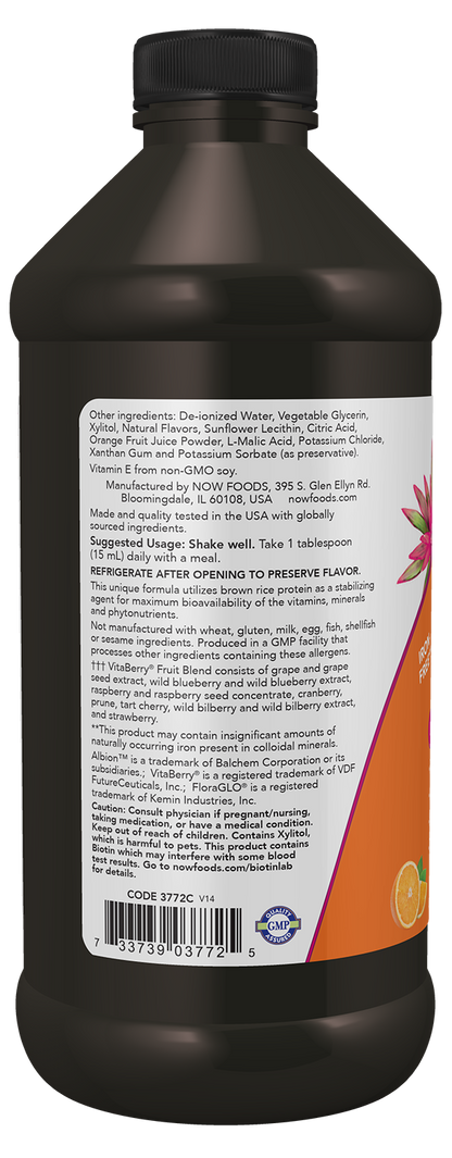 NOW Supplements, Liquid Multi, Tropical Orange Flavor, 16 oz