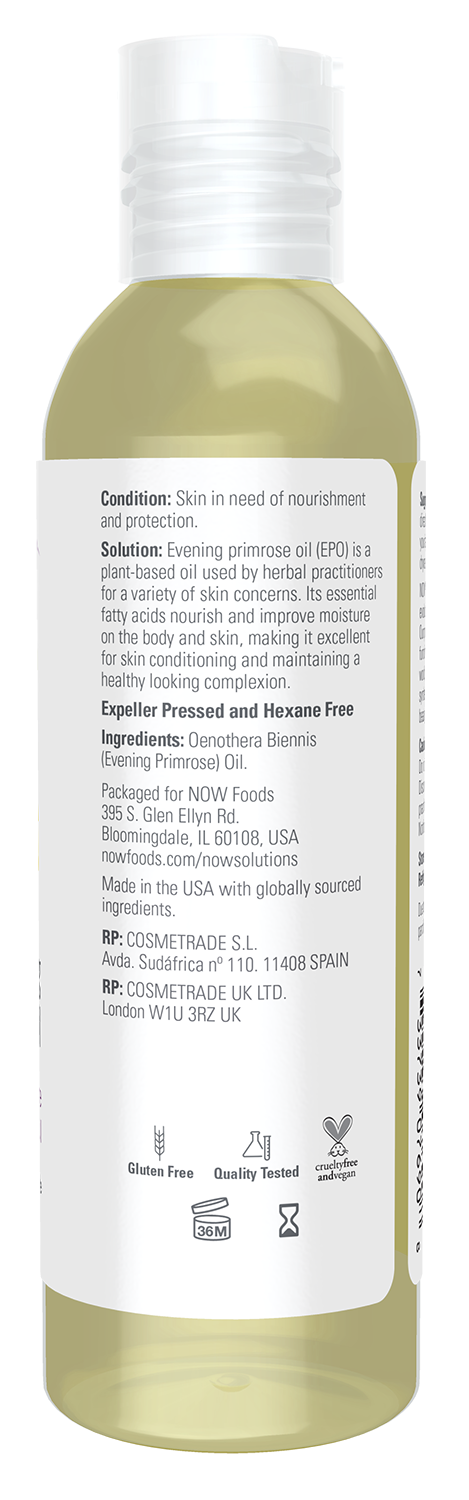 NOW Solutions, Evening Primrose Oil, Moisturizing Oil, 4 fl. oz