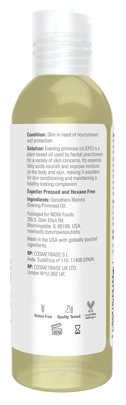 NOW Solutions, Evening Primrose Oil, Moisturizing Oil, 4 fl. oz