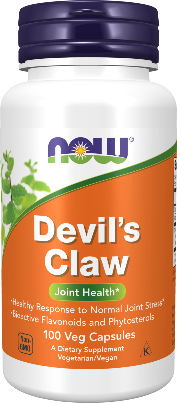 NOW Supplements, Devil's Claw with Bioactive Flavonoids and Phytosterols, 100 Veg Capsules
