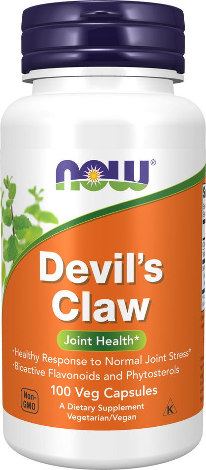 NOW Supplements, Devil's Claw with Bioactive Flavonoids and Phytosterols, 100 Veg Capsules