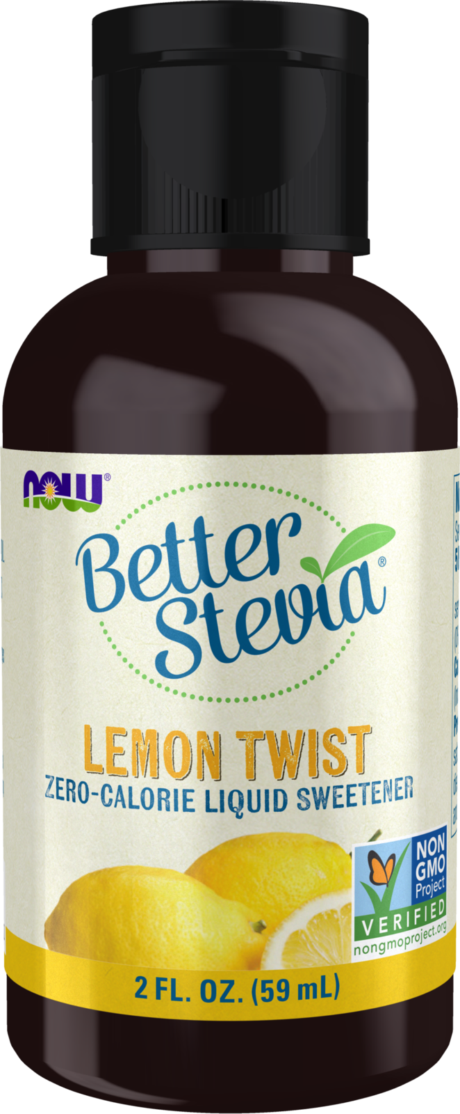 NOW  BetterStevia® Lemon Twist Zero-Calorie Liquid Sweetener, 2 fl. oz.
