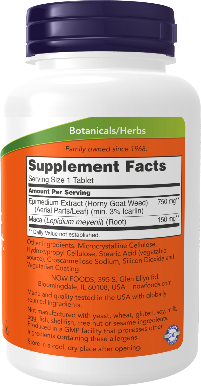 NOW Supplements, Horny Goat Weed Extract 750 mg, Tonifying Herb*, 90 Tabs