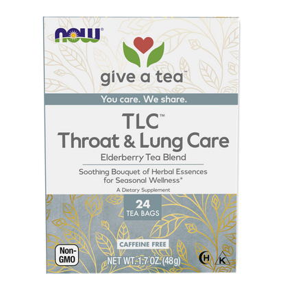 NOW Foods, Give a Tea® TLC™, Seasonal Wellness*, Caffeine-Free,  24 bags