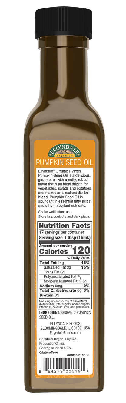 NOW Foods, Organic Virgin Pumpkin Seed Oil, Cold-Pressed, 8.45 fl. oz