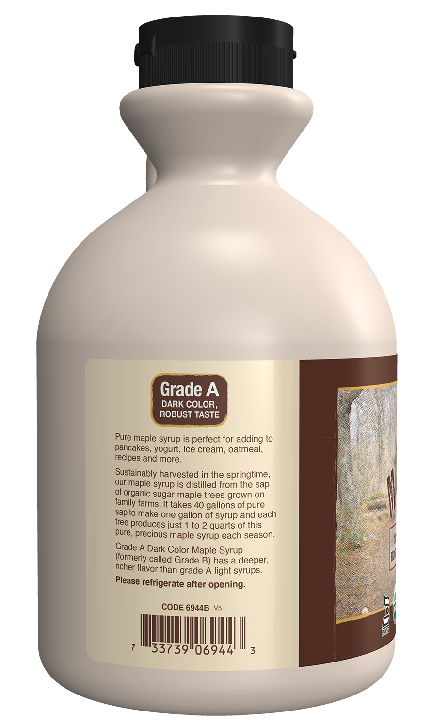 NOW Foods, Certified Organic Maple Syrup, Grade A Dark Color, 32 fl. oz