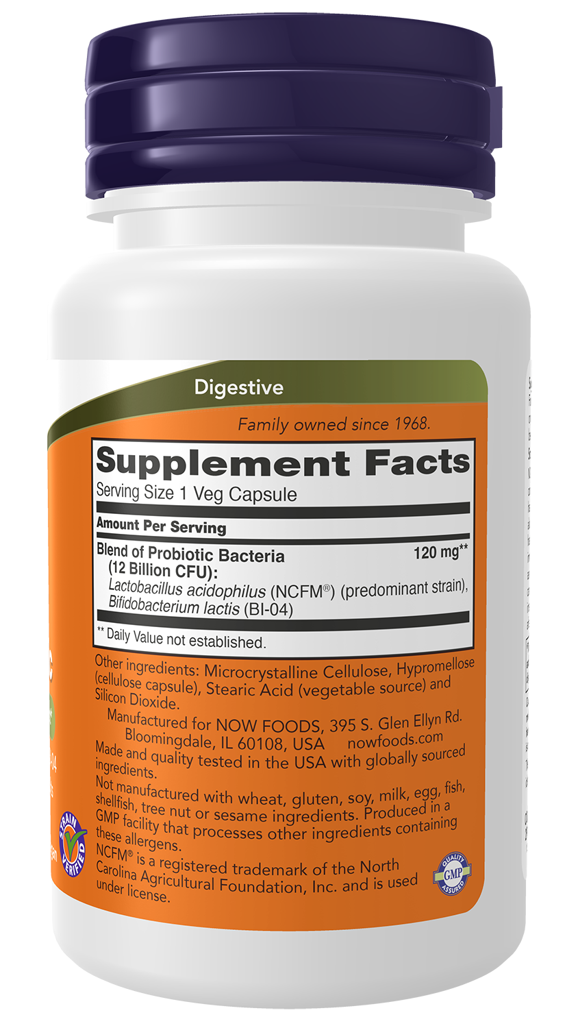 NOW Supplements, Respiratory Care Probiotic, w/ NCFM® & BI-04, 60 Veg Caps