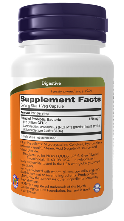NOW Supplements, Respiratory Care Probiotic, w/ NCFM® & BI-04, 60 Veg Caps