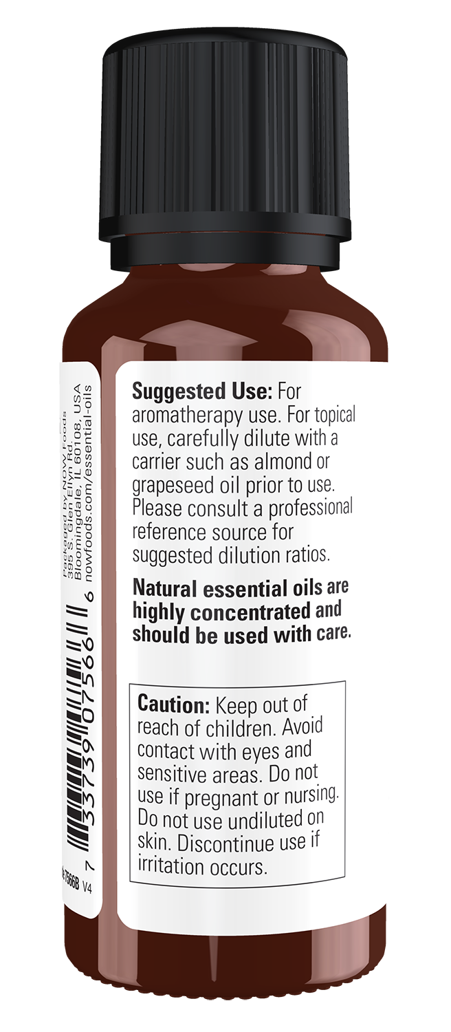 NOW Essential Oils, Marjoram Oil, Undiluted, Steam Distilled, 1 fl. oz
