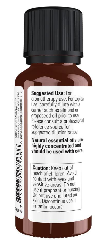NOW Essential Oils, Marjoram Oil, Undiluted, Steam Distilled, 1 fl. oz