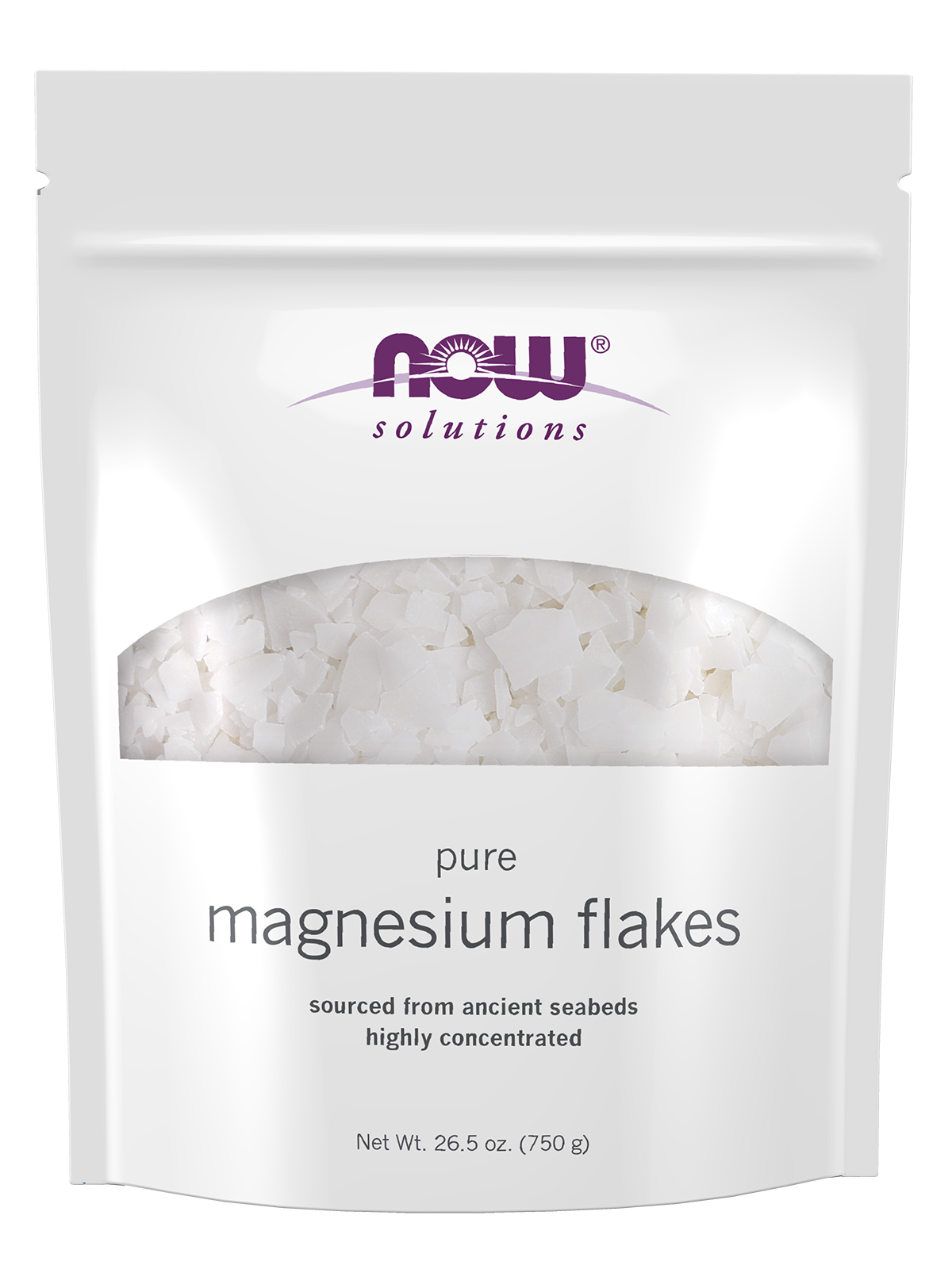 NOW Solutions, Magnesium Flakes, from the Ancient Seabed, 26.5 oz