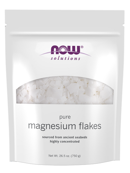NOW Solutions, Magnesium Flakes, from the Ancient Seabed, 26.5 oz