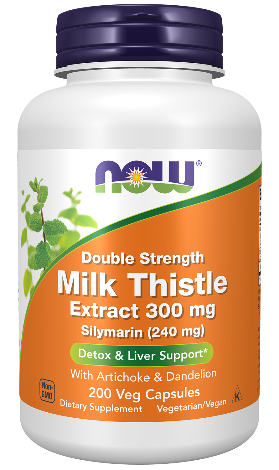 NOW Supplements, Milk Thistle Extract 300 mg, Silymarin, 200 Veg Caps