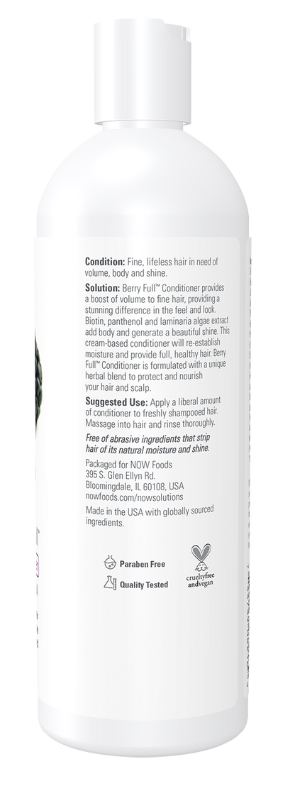 NOW Solutions, Berry Full™ Conditioner, Volume for Fine Hair, 16 fl. oz