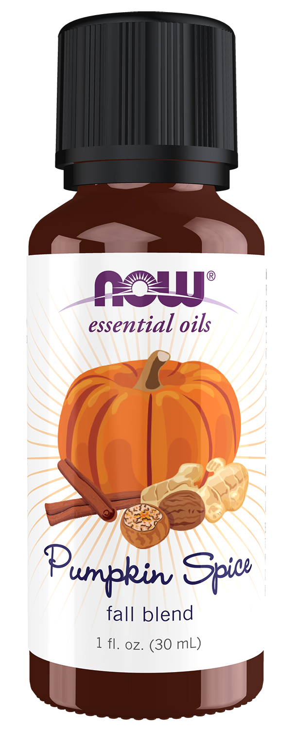 NOW Essential Oils, Pumpkin Spice Oil Blend, Sweet Spice Scent, 1 fl. oz