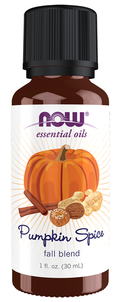 NOW Essential Oils, Pumpkin Spice Oil Blend, Sweet Spice Scent, 1 fl. oz