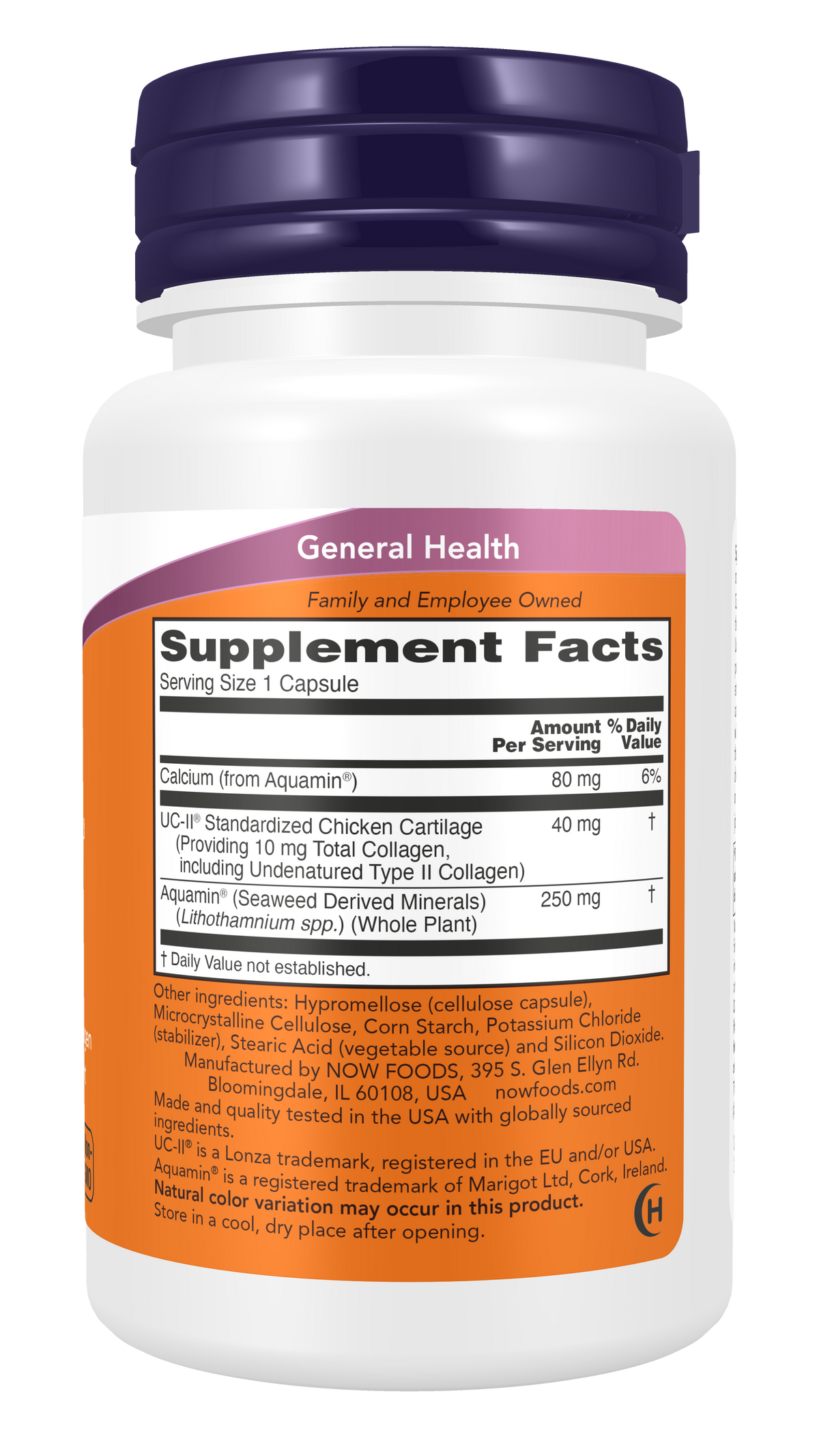 NOW Supplements, UC-II Type II Collagen w/ Undenatured Type II, 60 Veg Caps