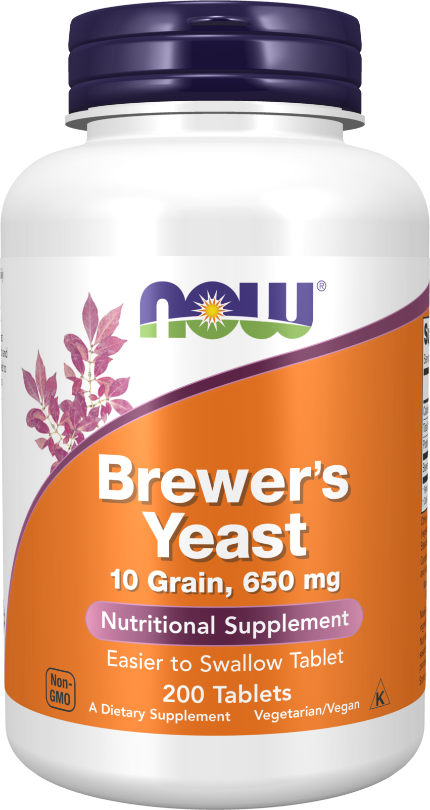 NOW Supplements, Brewer's Yeast 650 mg, 200 Tabs