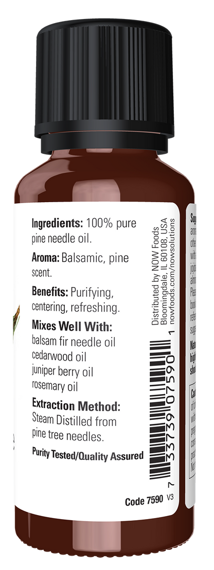 NOW Essential Oils, Pine Needle Oil, Steam Distilled, Undiluted, 1 fl. oz