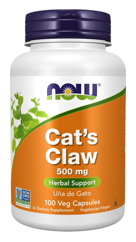 NOW Supplements, Cat's Claw  500 mg,Herbal Supplement, 100 Veg Caps
