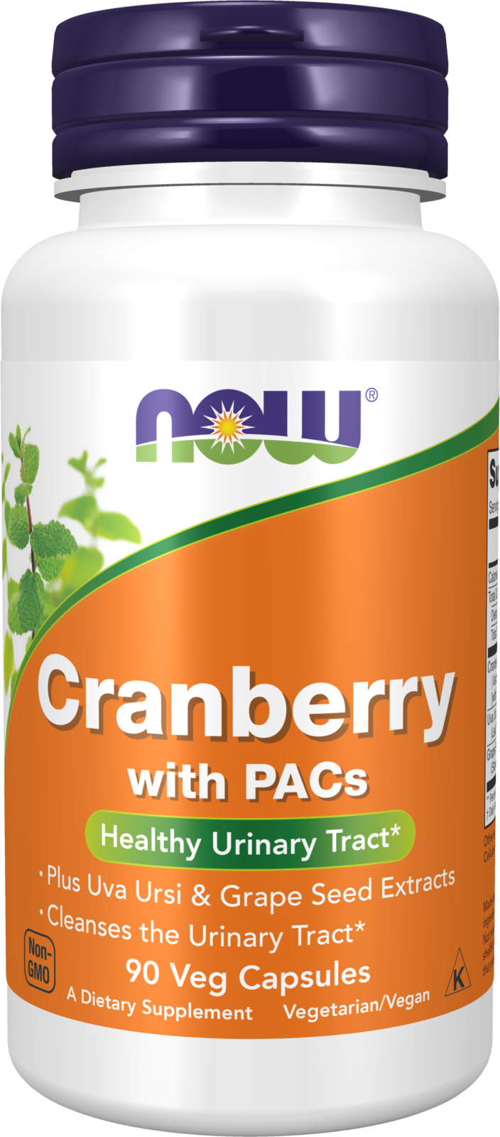 NOW Supplements, Cranberry with PACs, plus Uva Ursi, 90 Veg Caps