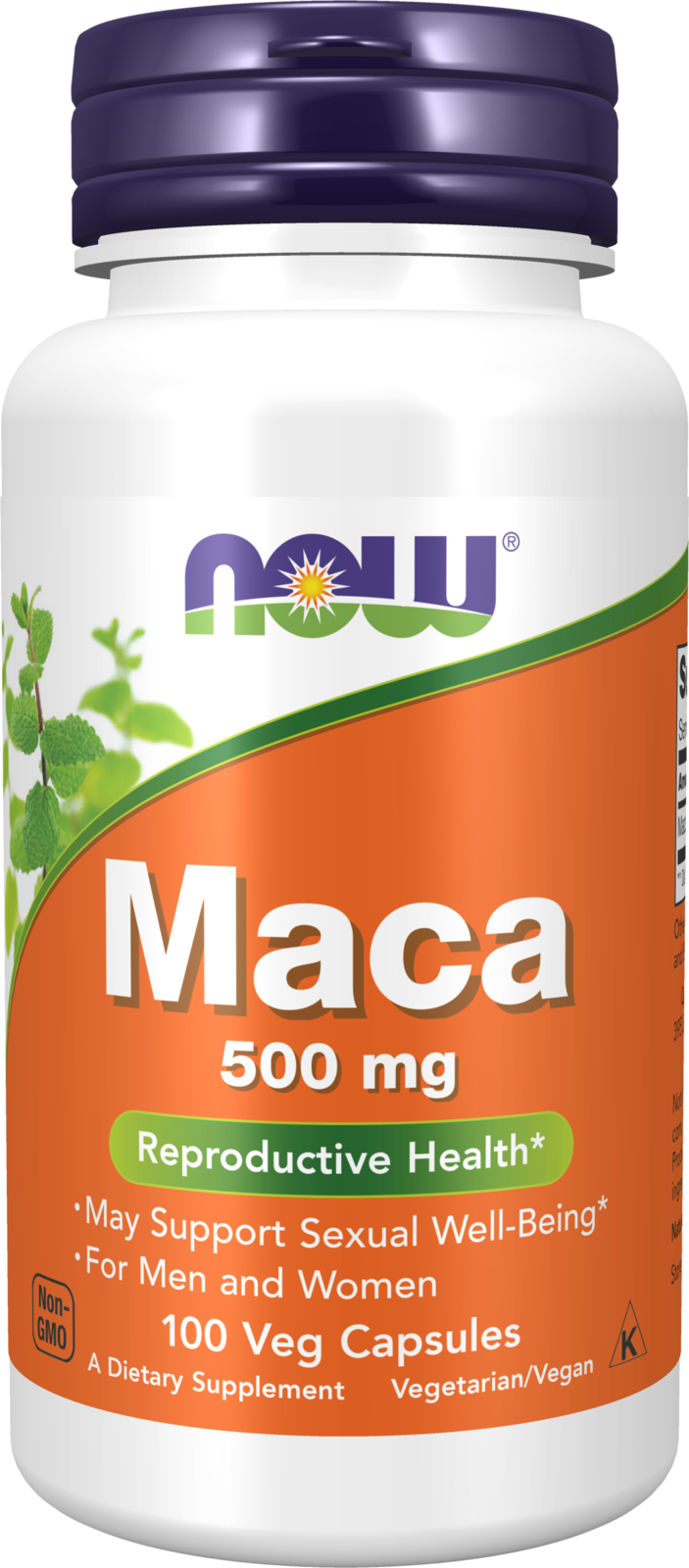 NOW Supplements, Maca 500 mg, Unisex, Reproductive Health*, 100 Veg Caps