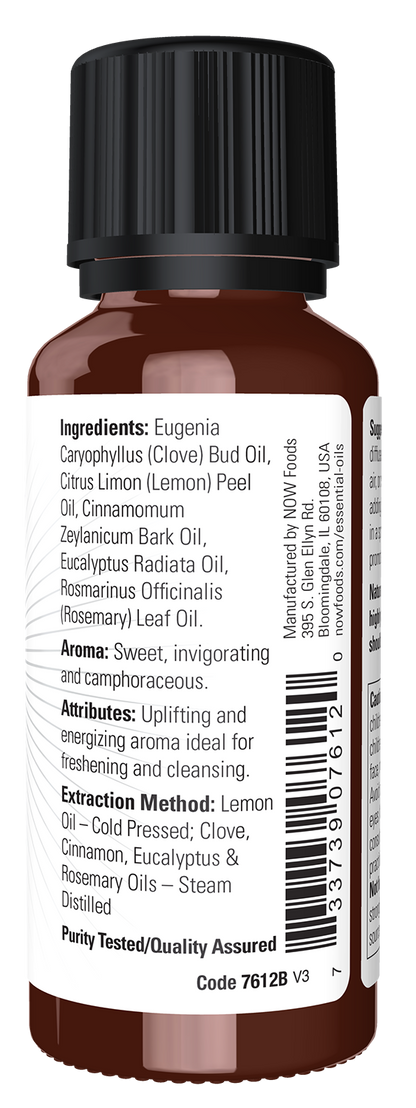 NOW Essential Oils, Nature's Shield, Undiluted Protective Blend, 1 fl. oz