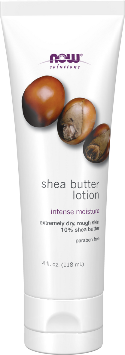 NOW Solutions, Shea Butter Lotion, Moisturizing Dry Rough Skin, 4 fl. oz