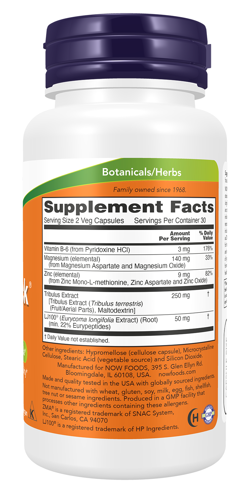 NOW Supplements, TestoJack™ 100 with LJ100®, Tongkat Ali, 60 Veg Caps