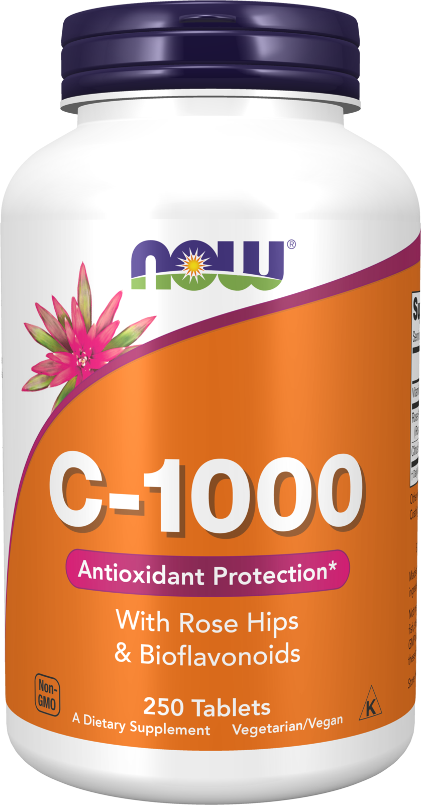 NOW Supplements, Vitamin C-1,000 with Rose Hips & Bioflavonoids, 250 Tabs